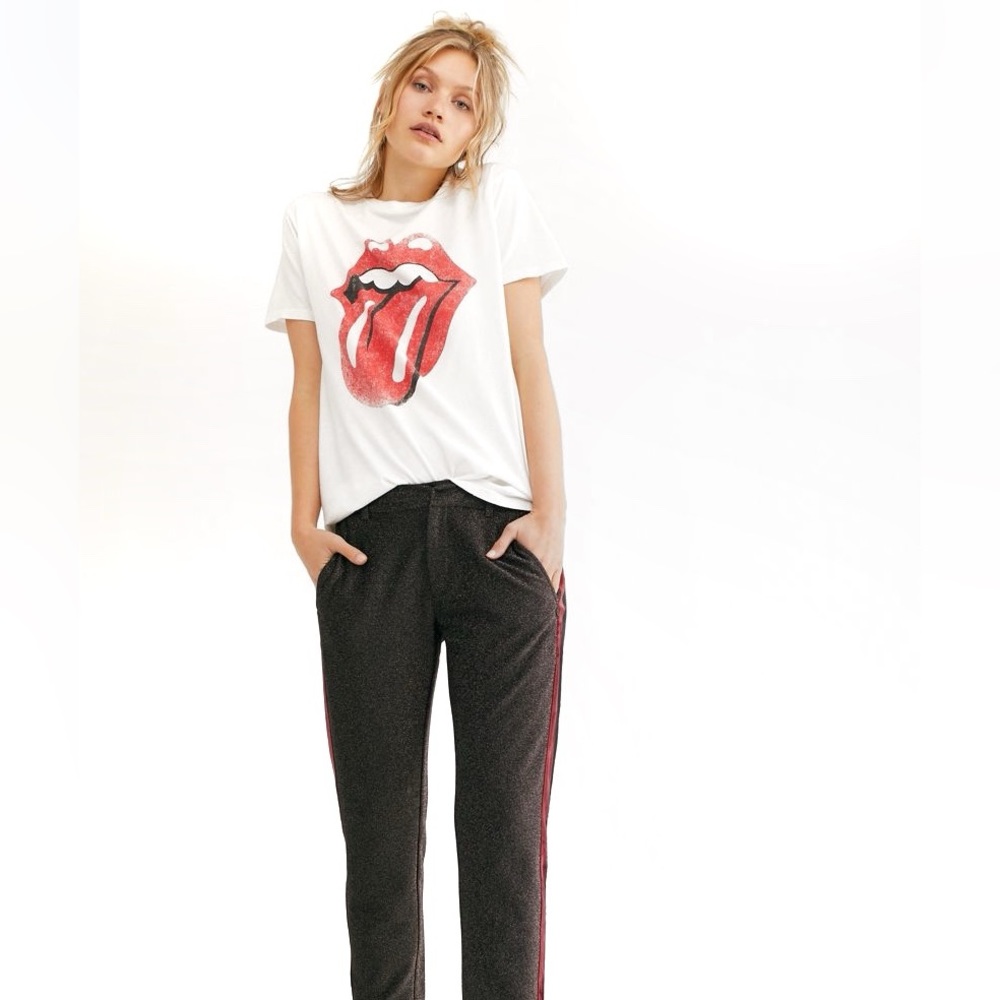 Shimmering Velvet Detail Lounge Pant